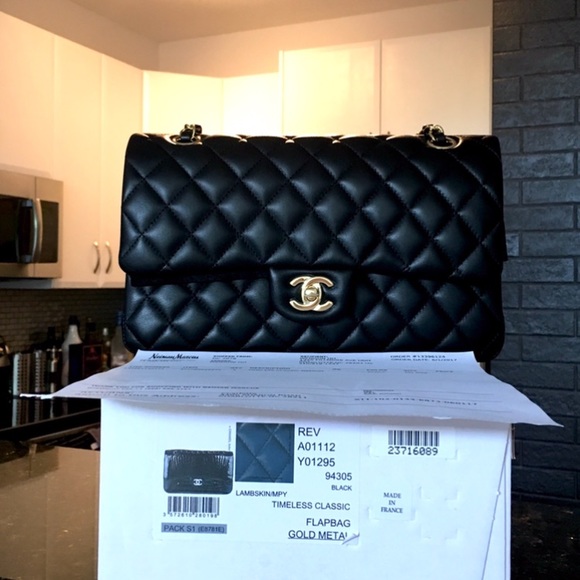 CHANEL Handbags - Chanel Classic Medium Double Flap Bag in Lambskin